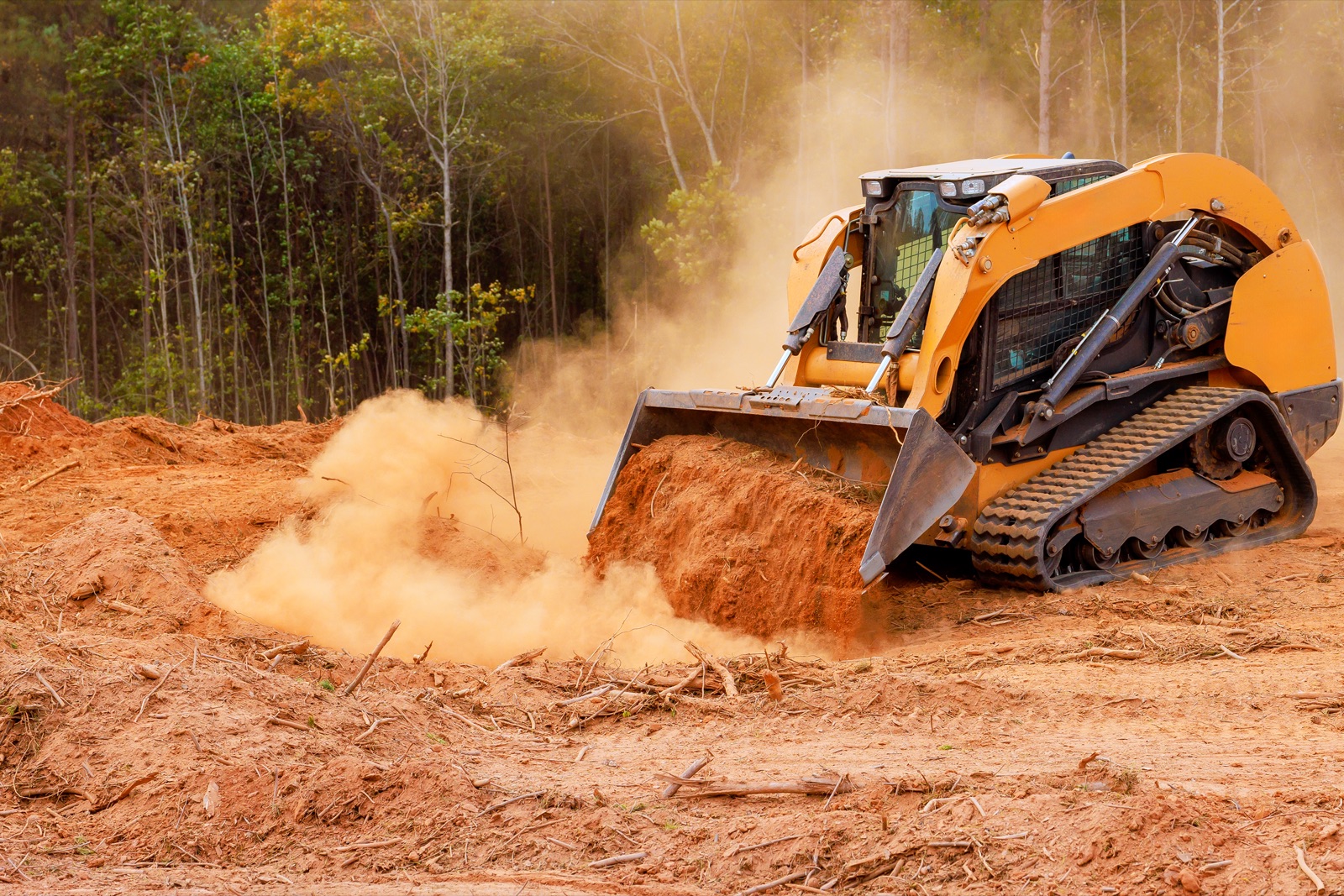Mini excavator cooling